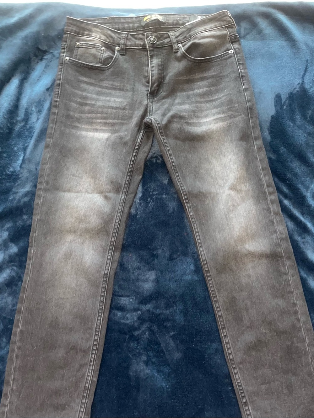 Men's Ring of Fire Black Washed Slim Jeans 31x30